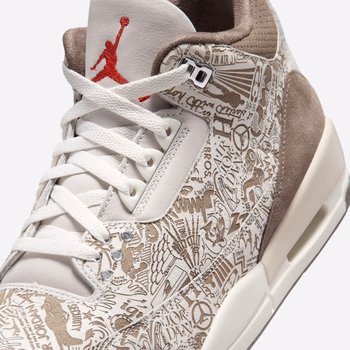 Air Jordan 3 換上雷射刻紋,大象紋去哪了?