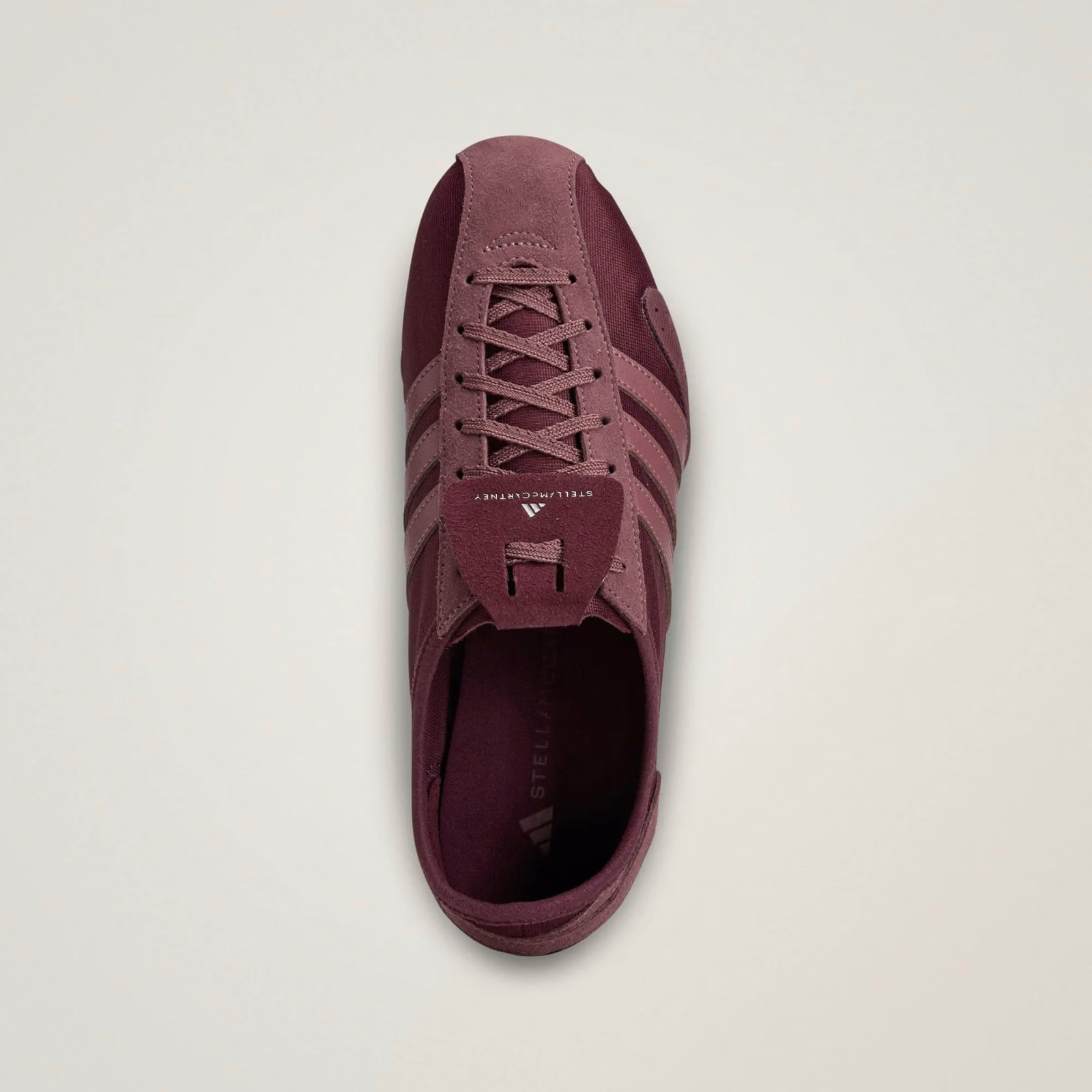 A touch of maroon: Stella McCartney elevates the adidas classic