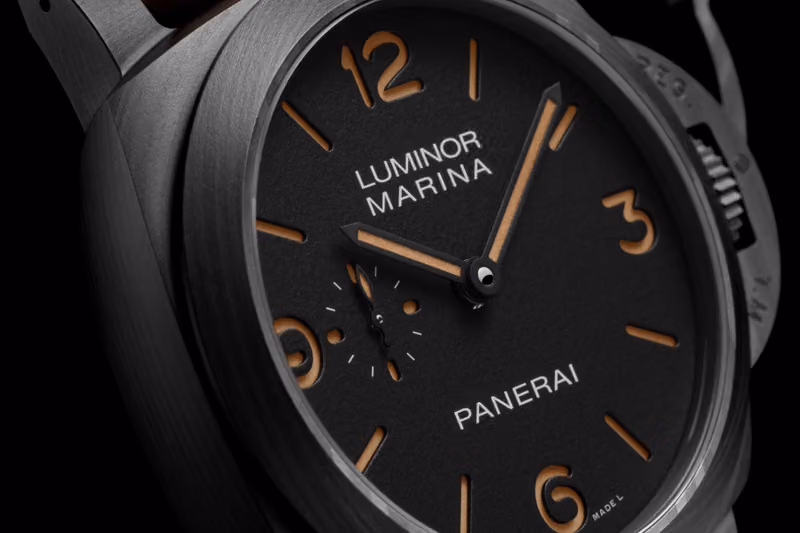 Panerai's New Luminor Marina Swaps Titanium for Compressed Carbon Fiber, Cutting Weight by 64%