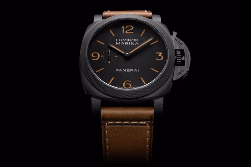Panerai's New Luminor Marina Swaps Titanium for Compressed Carbon Fiber, Cutting Weight by 64%