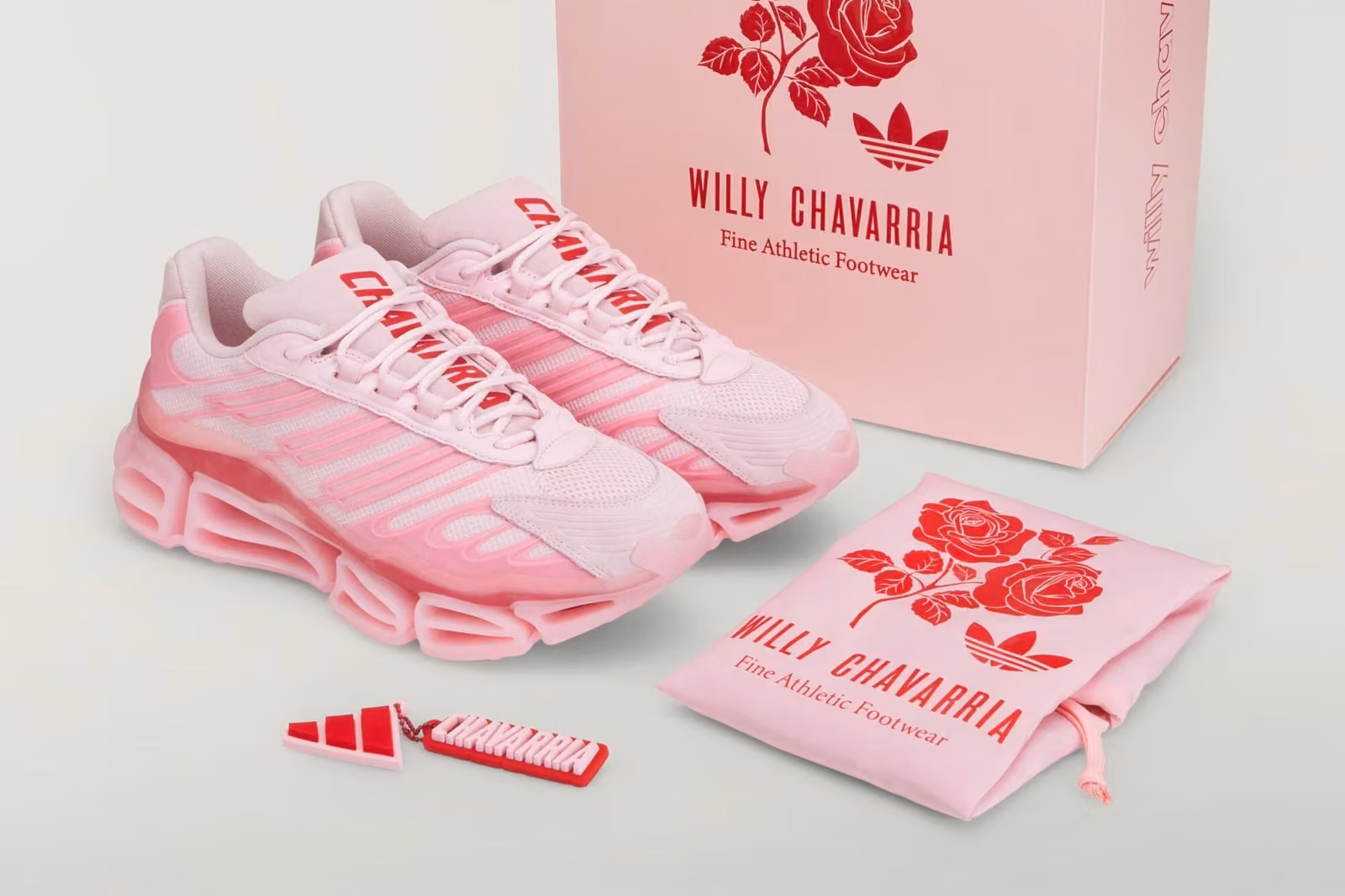 Willy Chavarria x adidas Megaride AG Drops in "Clear Pink" This August 7