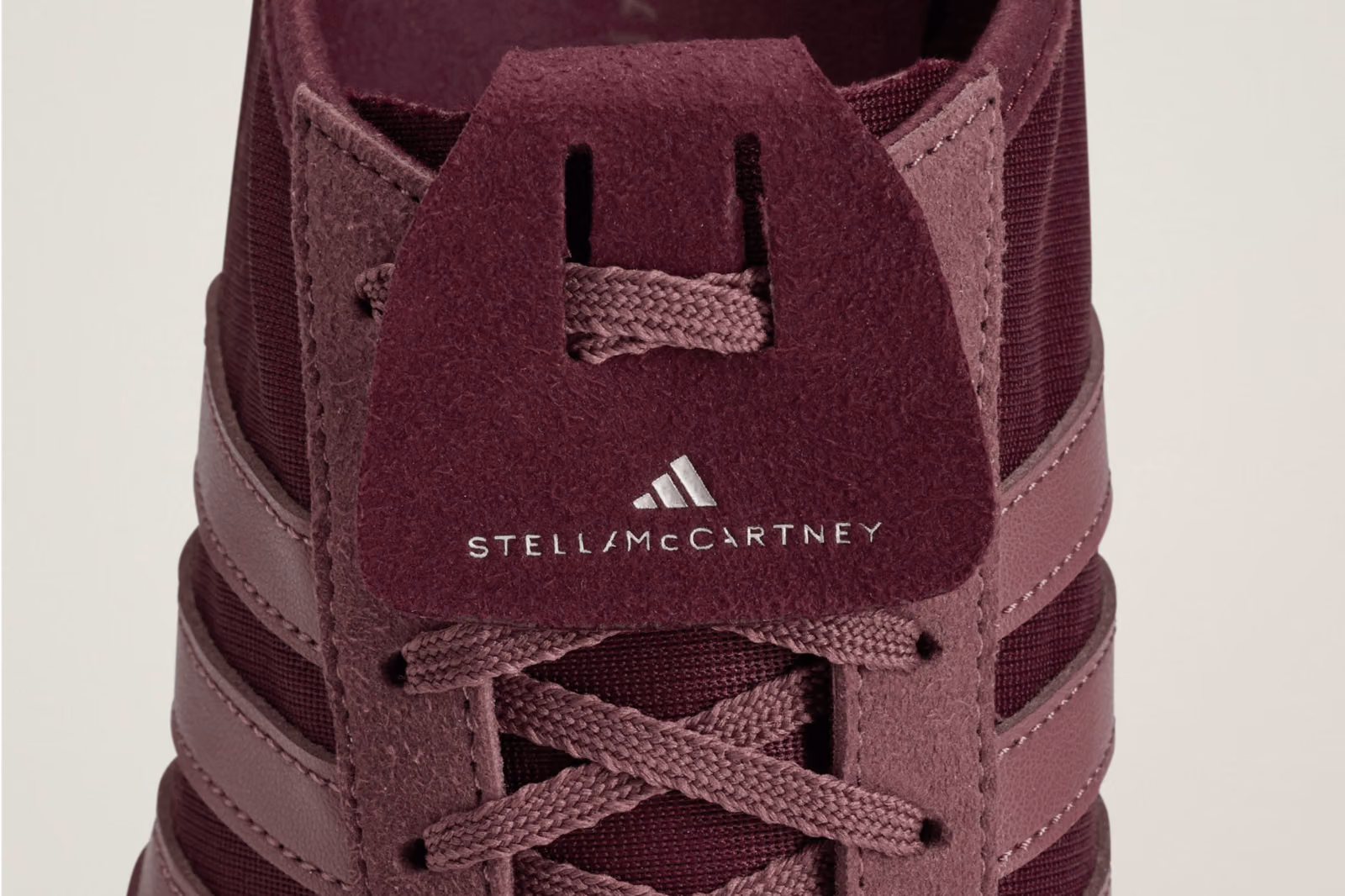 Same Shape, New Mood: Stella McCartney Drenches the adidas Sportswear 76 in Maroon