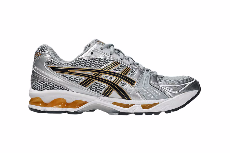 ASICS GEL-Kayano 14 Goes Silver/Gold, Letting the GEL Unit Steal the Show