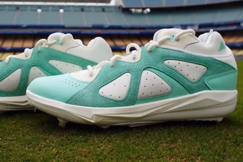 From Stage to Home Plate: Kiké Hernández Steps Out in Bad Bunny x adidas BadBo 1.0 Cleats in "Mint Green"
