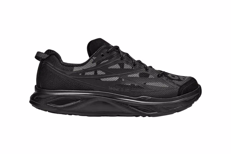 HOKA Huaka Pro Goes All-Black, Retro Runner Ditches the Stacked-Sole Look for Something Low-Key