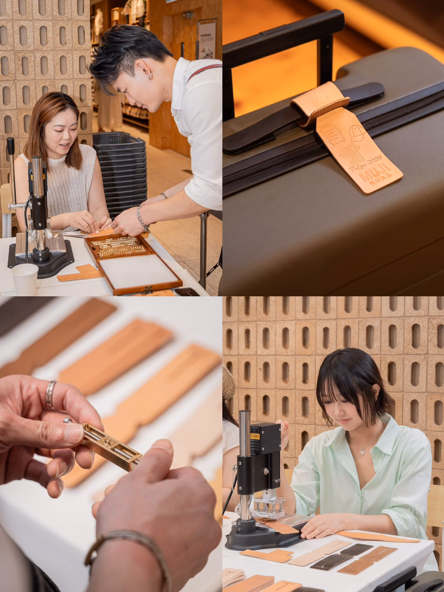Spend HK$300, Stamp Your Own Name: MUJI's Leather Luggage Tag Workshop