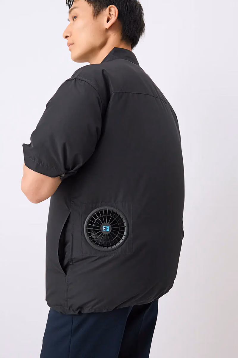 洋服の青山把工地風扇縫進西裝襯衫,背面藏兩顆風扇騙過會議室