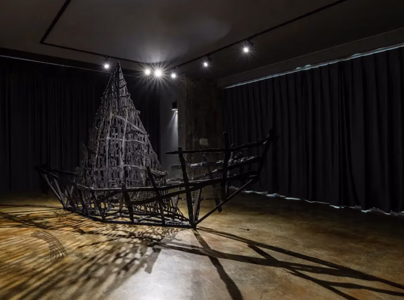 Checksy Choi's Eotieum: A Hanji Fishing Boat Docks Inside a Seoul Cold War Bunker That Never Lets Anyone Land