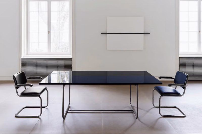 Jil Sander Wraps Thonet's Tubular Steel Frames in One Silent Slab of Leather