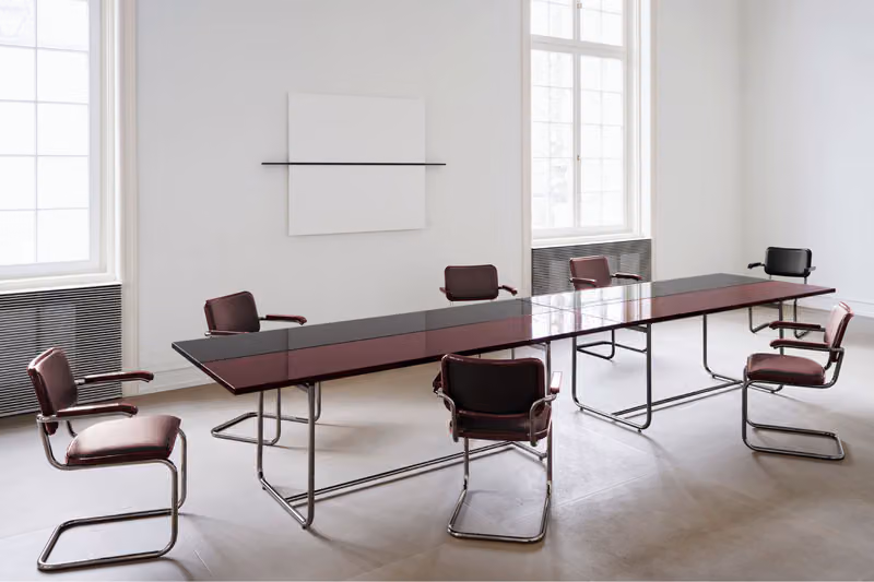 Jil Sander Wraps Thonet's Tubular Steel Frames in One Silent Slab of Leather