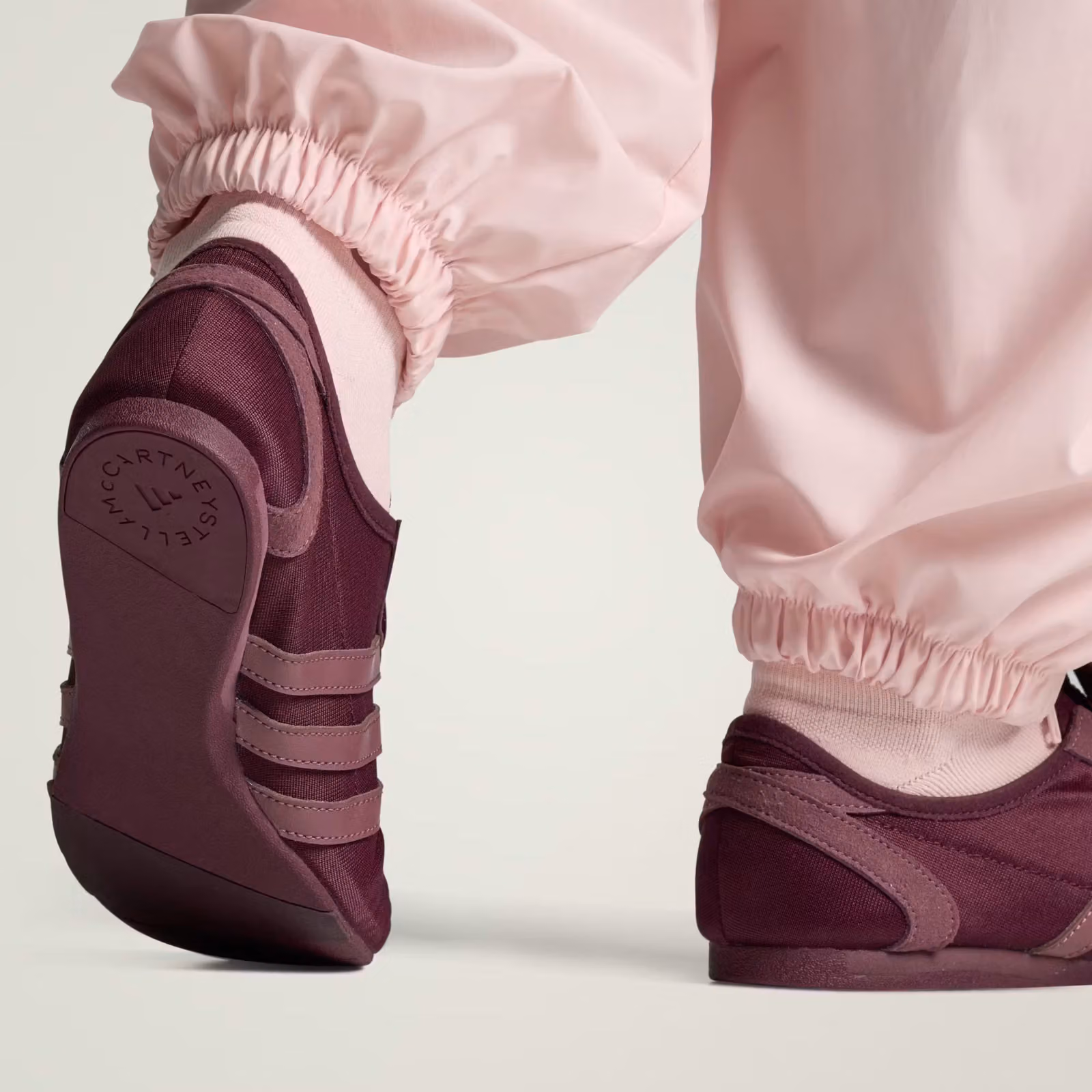A touch of maroon: Stella McCartney elevates the adidas classic