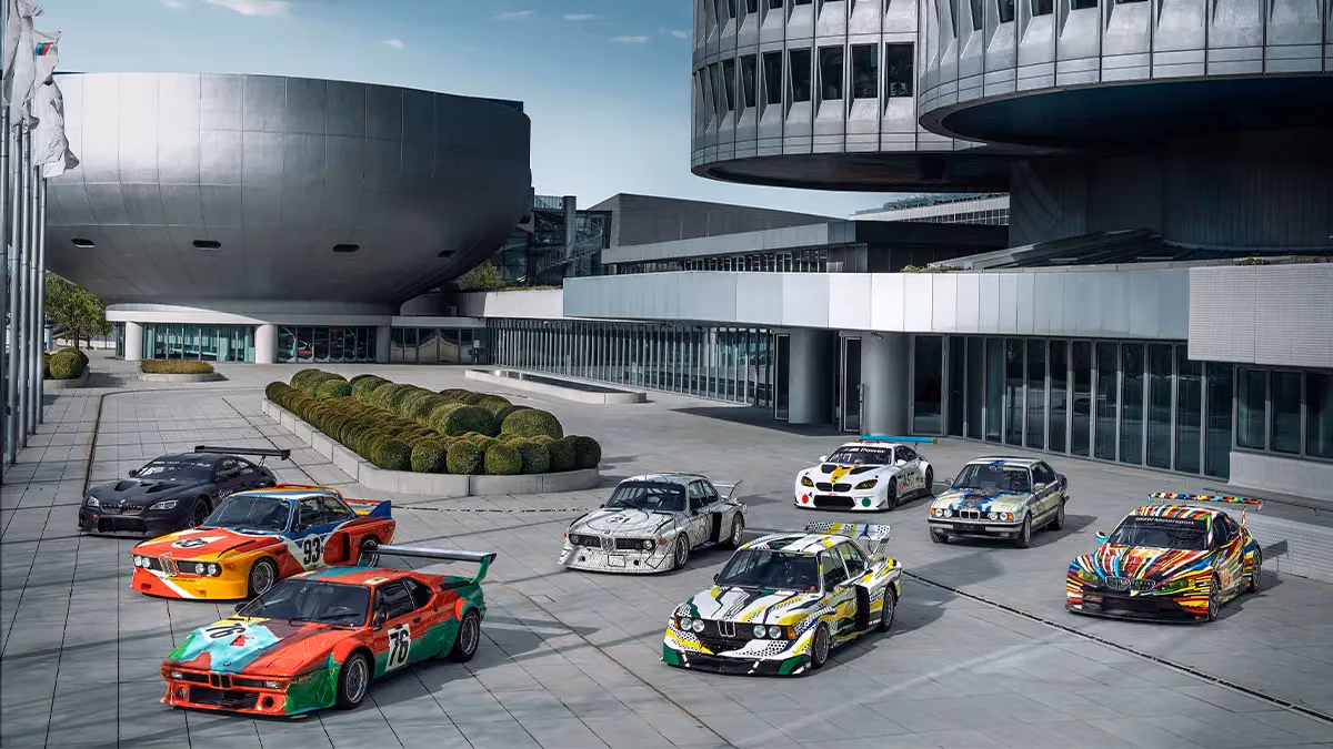 All 20 BMW Art Cars Together for the First Time: Rolling Canvases That Were Built to Race