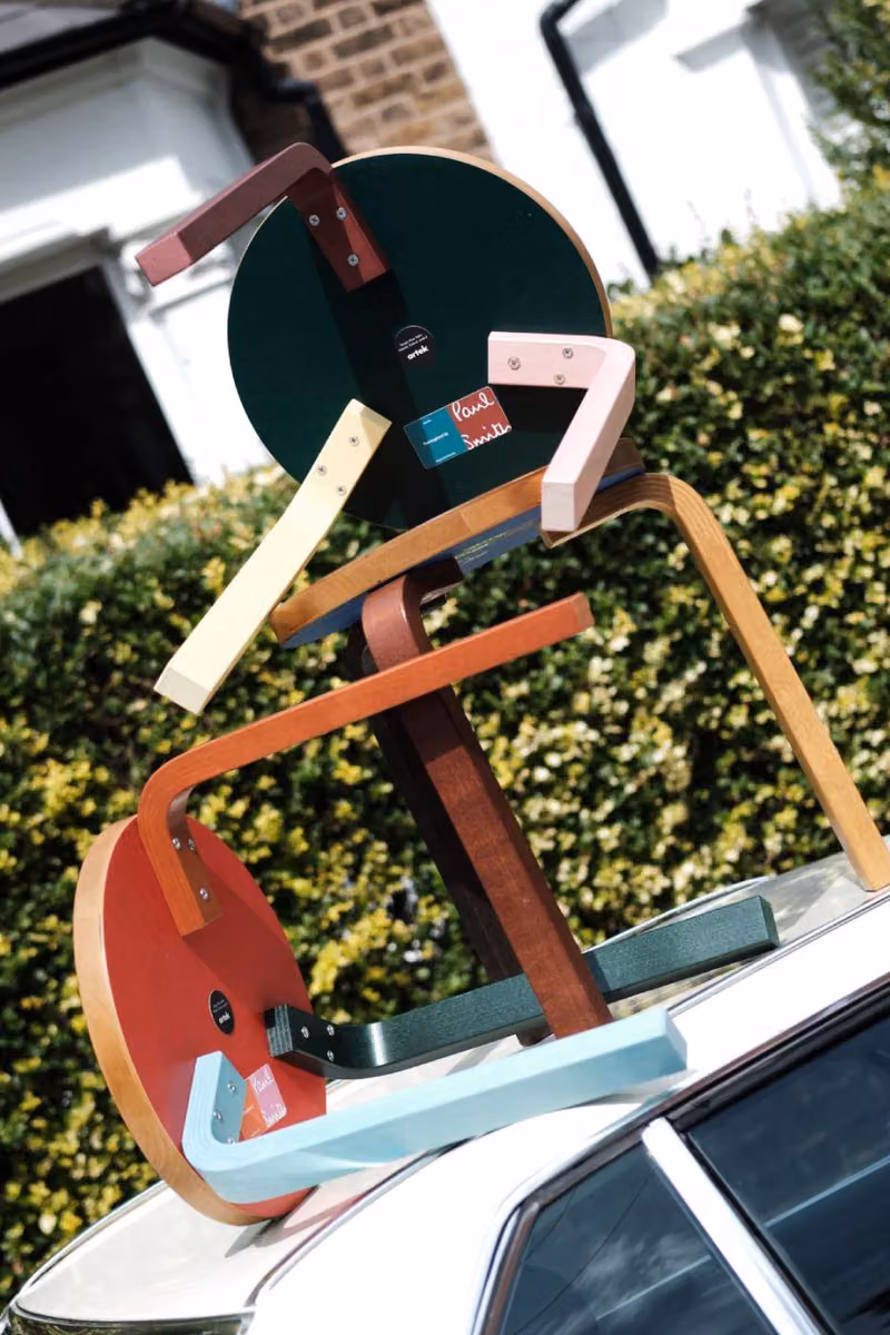 Flip it over to find out: Paul Smith hides the secret on the underside of the Artek stool