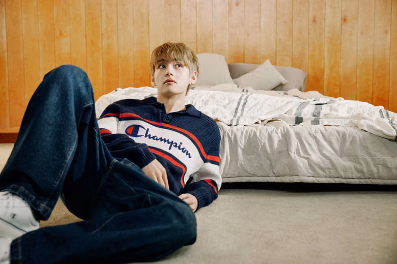 BTS V站上Champion FW26陣容最前排,這次「冠軍」不靠獎牌定義