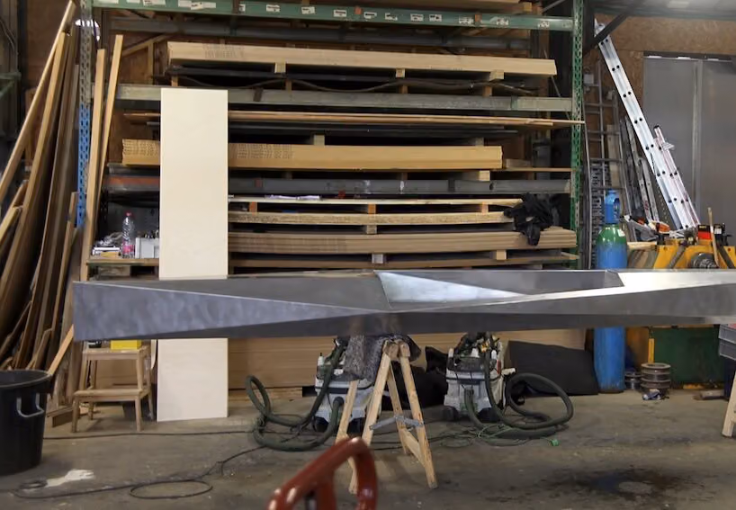 A Studio Got a New Brake Press—So the Designer Folded an Aluminum Canoe With It