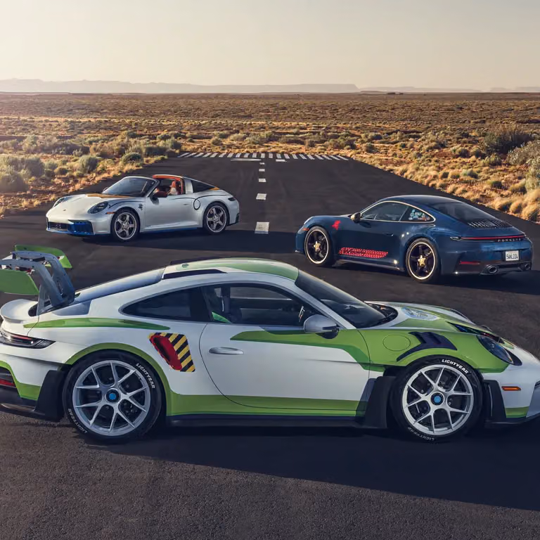 An unexpected dashboard clock request: LV and Singer turn two 911s into haute couture