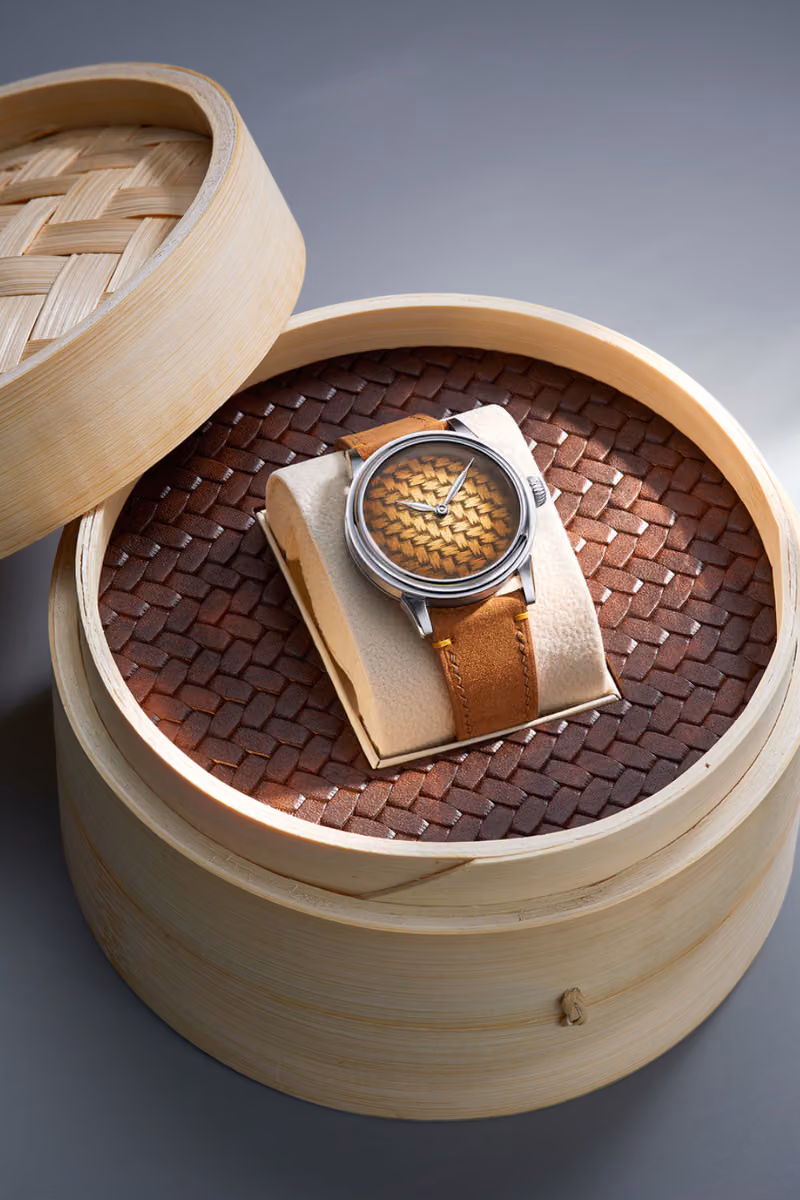Selten x Watch Ho & Co. Carves Dim Sum Memories Onto the Dial—3,500 Cuts to Recreate Bamboo Steamer Texture