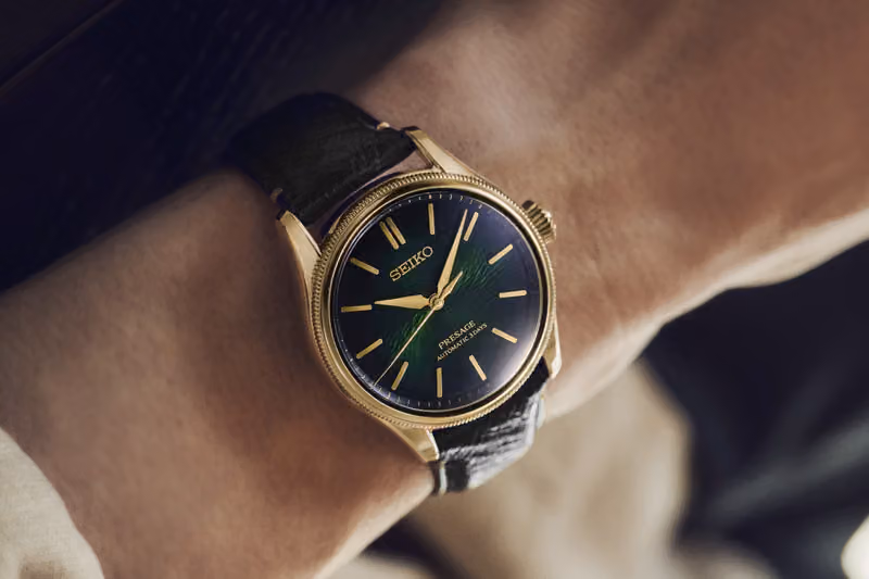 Seiko 把黑松樹皮的粗糙感做進錶盤,這次跟盆栽職人聯手