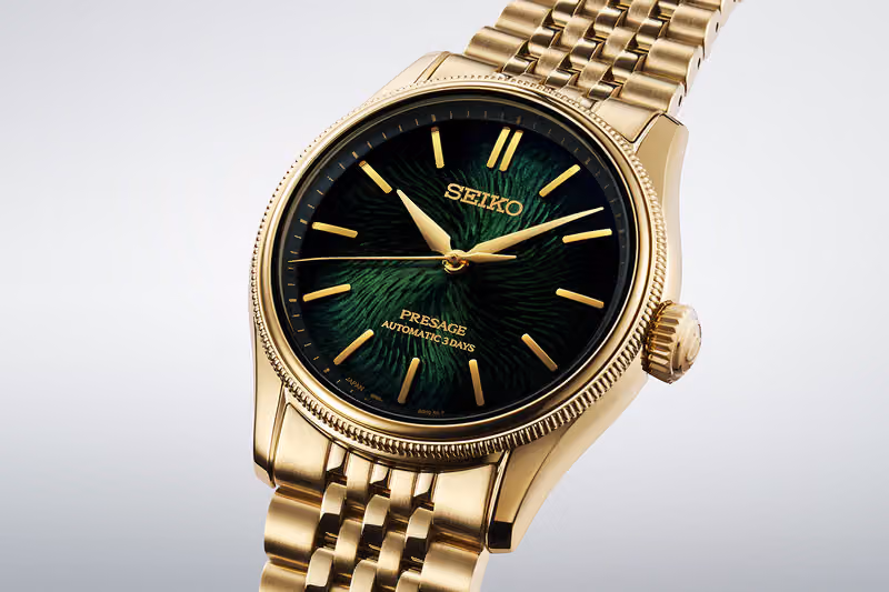 Seiko 把黑松樹皮的粗糙感做進錶盤,這次跟盆栽職人聯手
