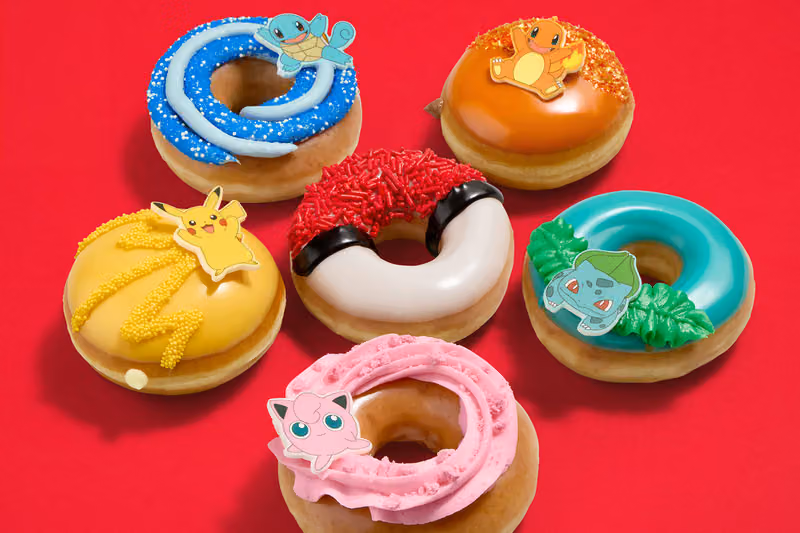 Krispy Kreme 把六隻寶可夢做成甜甜圈，慶祝系列滿30歲
