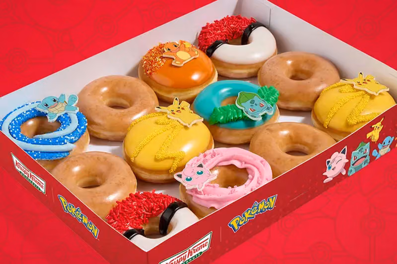 Krispy Kreme 把六隻寶可夢做成甜甜圈,慶祝系列滿30歲
