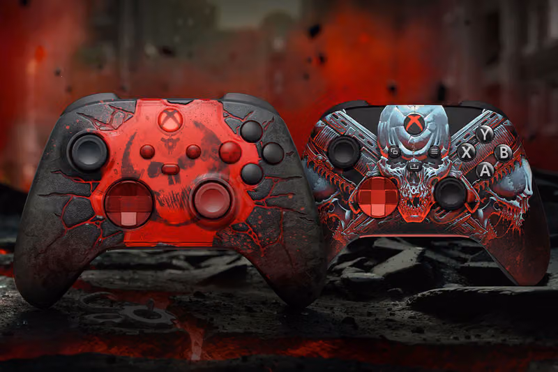 Xbox Carves the Battlefield of 'Gears of War: E-Day' Into a Controller — Two Designs, Two Different Bets on Feel