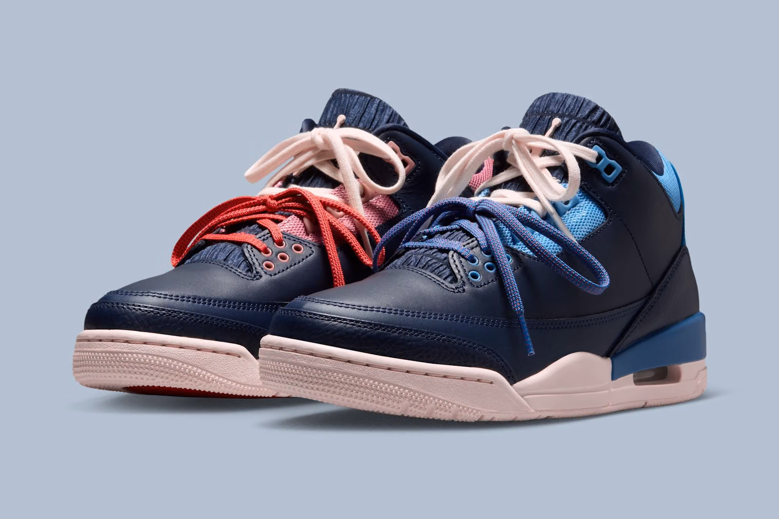딥 네이비 베이스에 3색 컬러 충돌: Air Jordan 3 WMNS 'Sports Renaissance' 여성 전용 컬러웨이 출격
