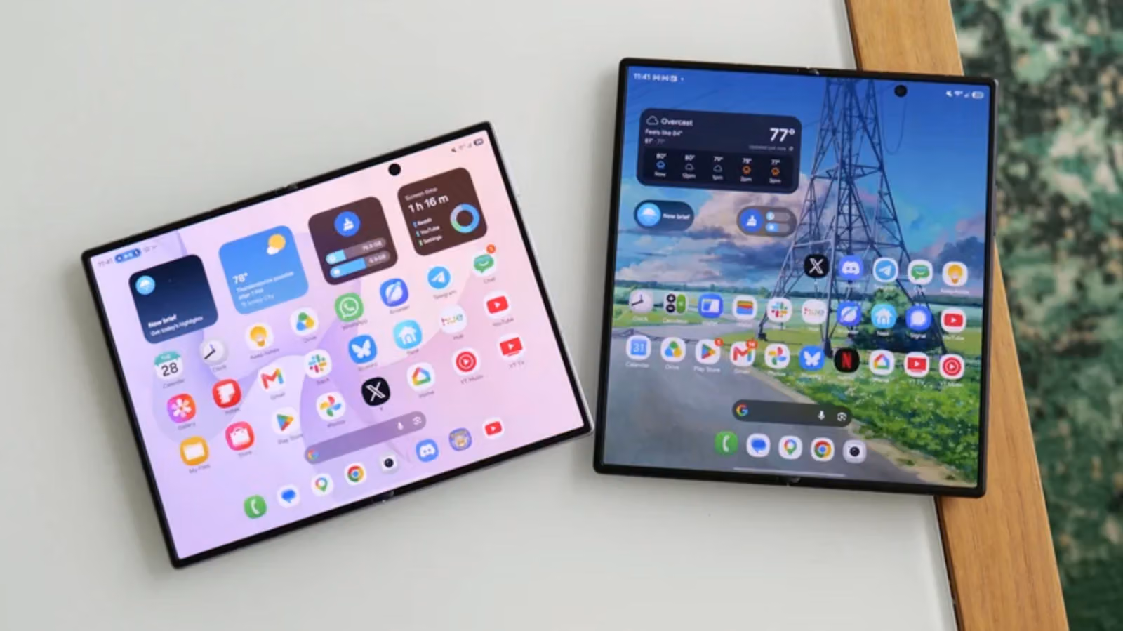 Galaxy Z Fold 8のブラックホール:4:3画面で動画を見ると常に黒帯、サムスンが2027年により横長な折りたたみ機で穴埋めか