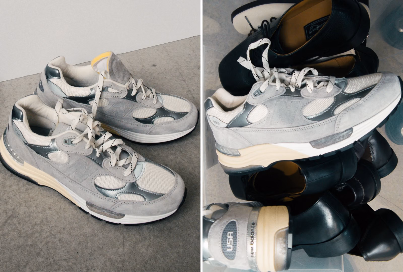 mfpen x New Balance 992 拿掉側邊「N」標，只留下一排空針孔
