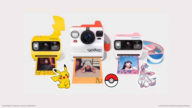 寶可夢30週年聯名Polaroid：精靈球快門鈕成三款相機焦點