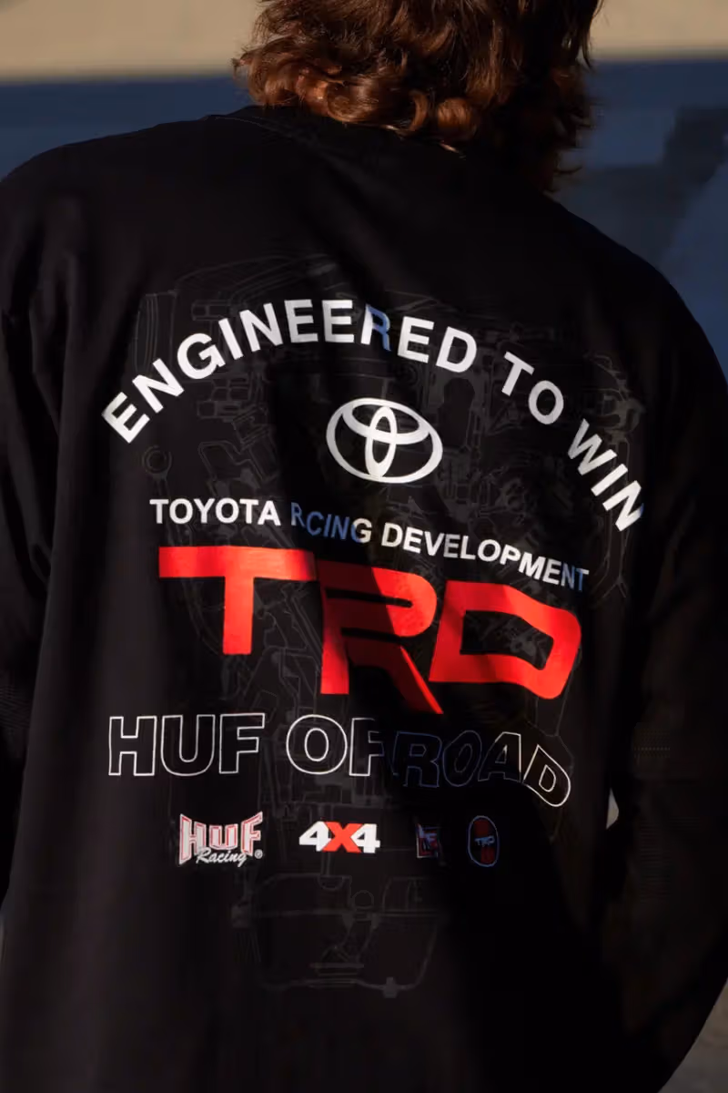 HUF 再牽手 Toyota Racing Development,把賽道贊助美學搬進FW26