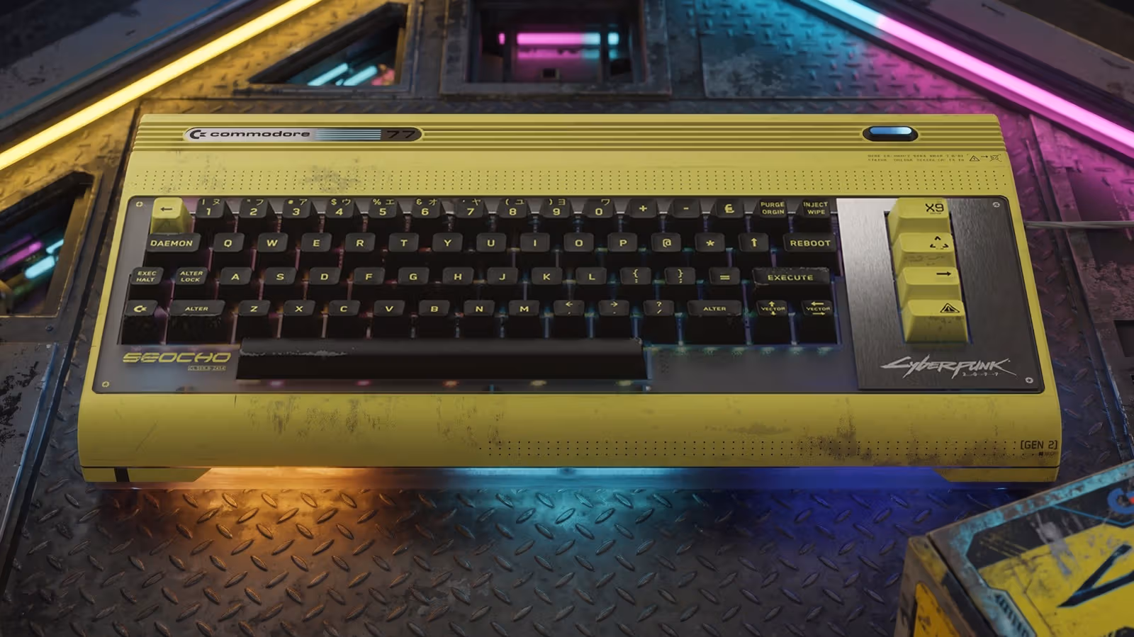 Commodore 77: CD Projekt Red, C64 Ultimate를 일부러 낡게 만들어 나이트 시티 소품기로 재탄생시키다