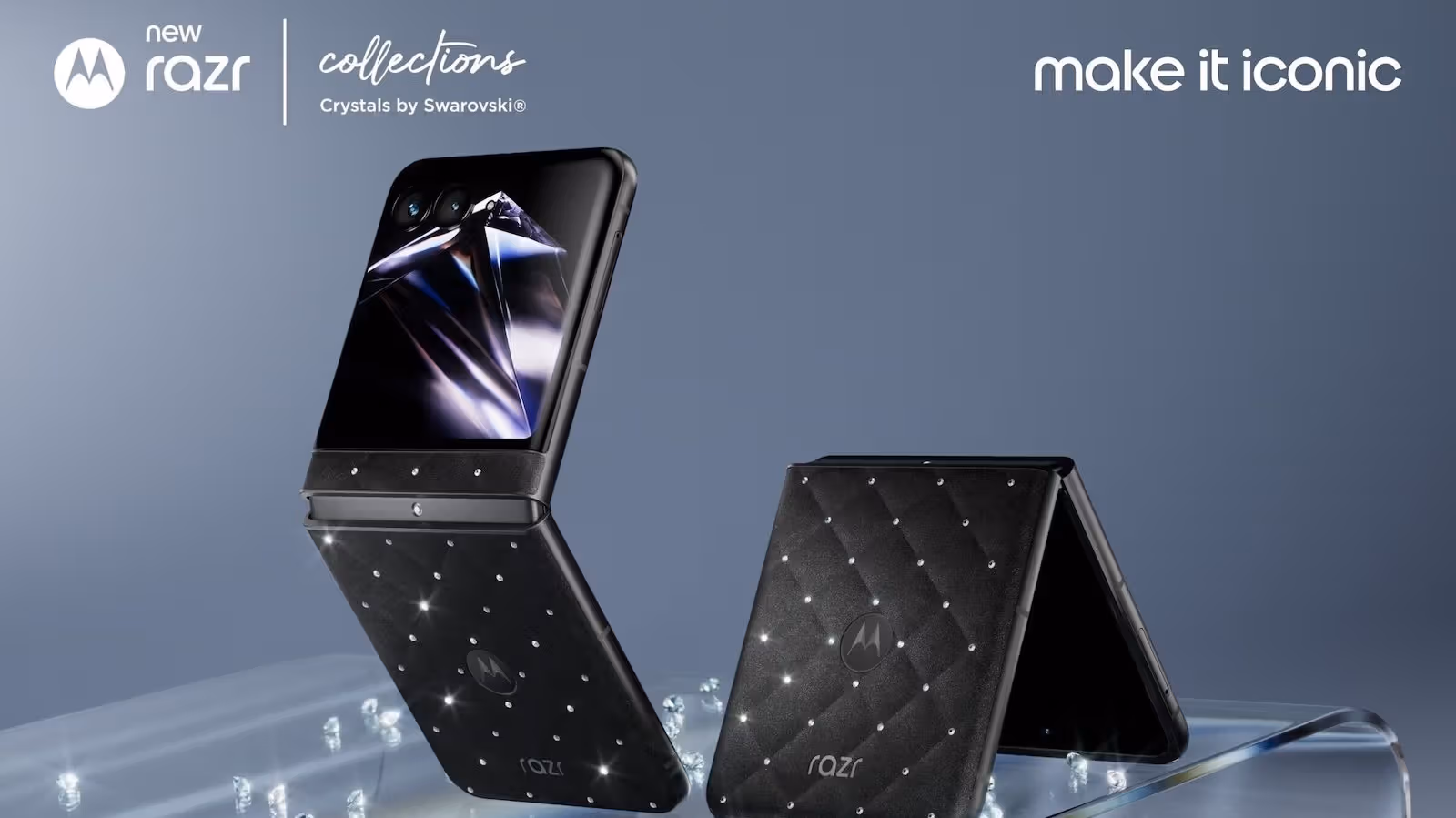 Motorola Razr 再度披上施華洛世奇水晶，這次換成黑色調