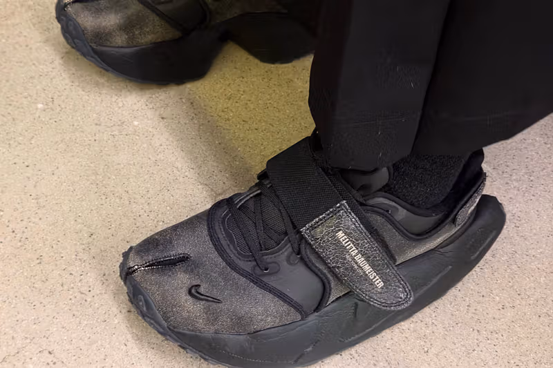 Melitta Baumeister 把 Nike Rift 拆成怪誕雕塑，厚底 Rocker 鞋跟藏了一雙眼睛