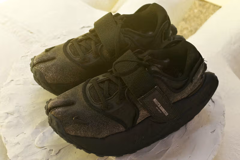 Melitta Baumeister 把 Nike Rift 拆成怪誕雕塑，厚底 Rocker 鞋跟藏了一雙眼睛