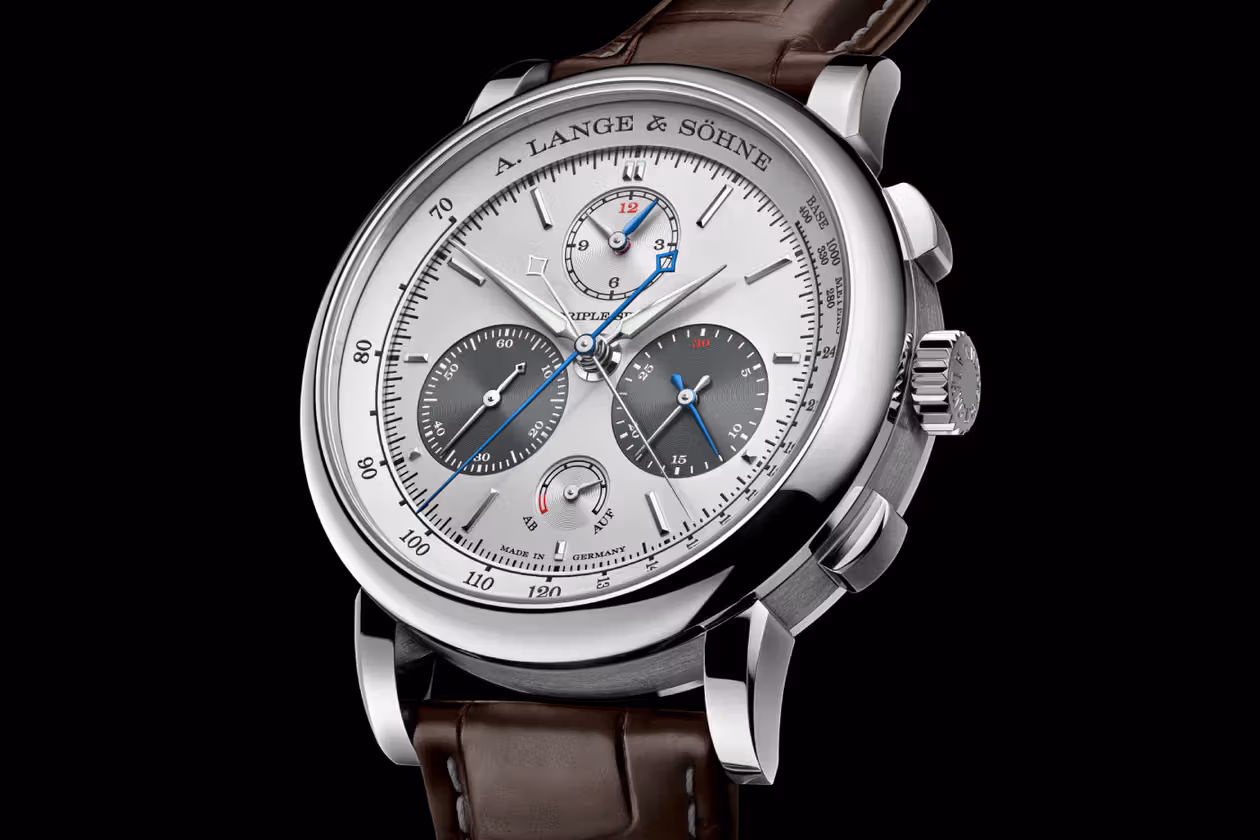 A. Lange & Söhne 新作两极:1815 UP/DOWN 蓝盘克制,TRIPLE SPLIT 白金复杂