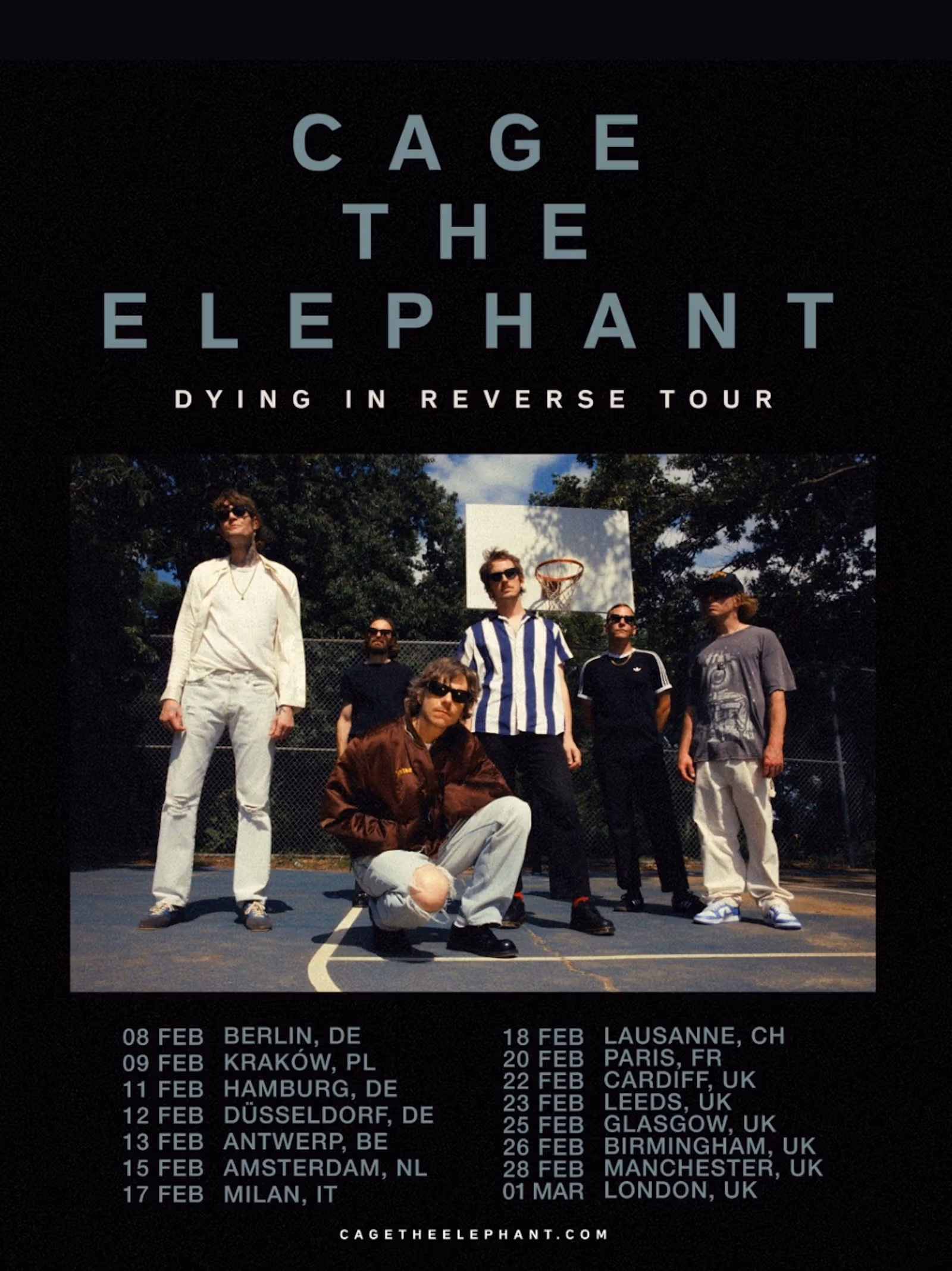 Cage The Elephant, 2027년 「Dying In Reverse」 유럽·영국 투어 발표