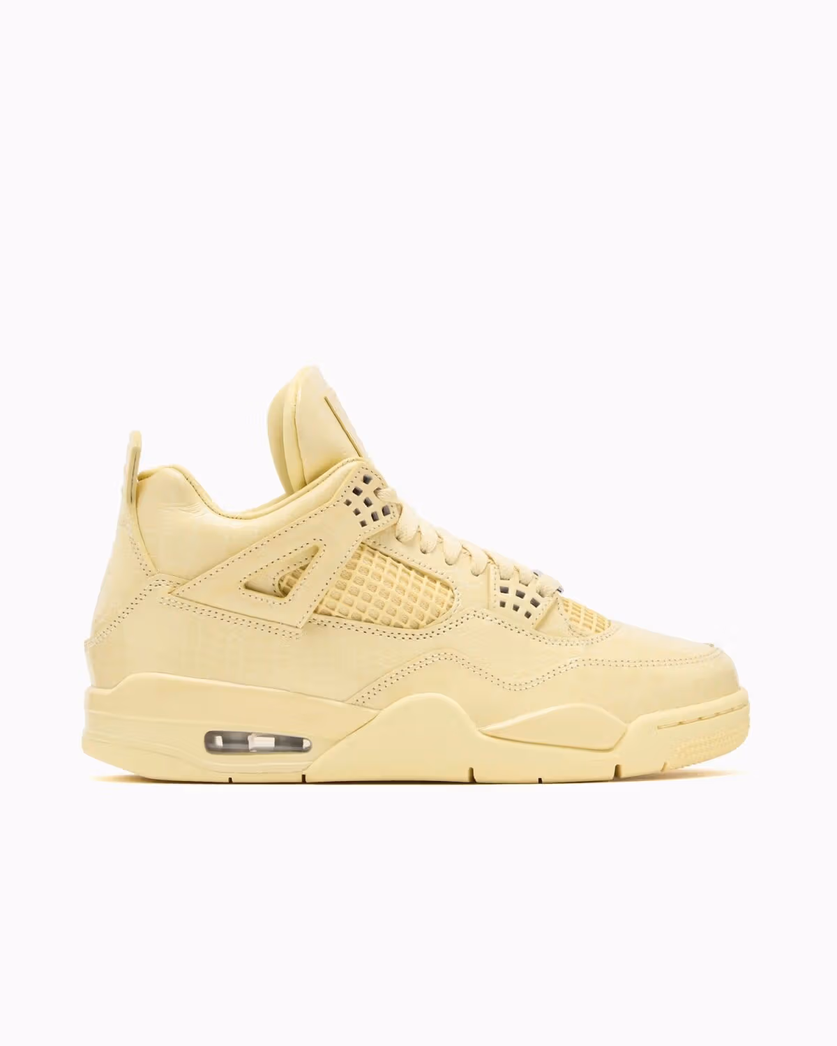 J Balvin, Air Jordan 4로 다시 도전, 「Amazonas」 악어 무늬 가죽으로 온통 레몬 옐로우 감싸