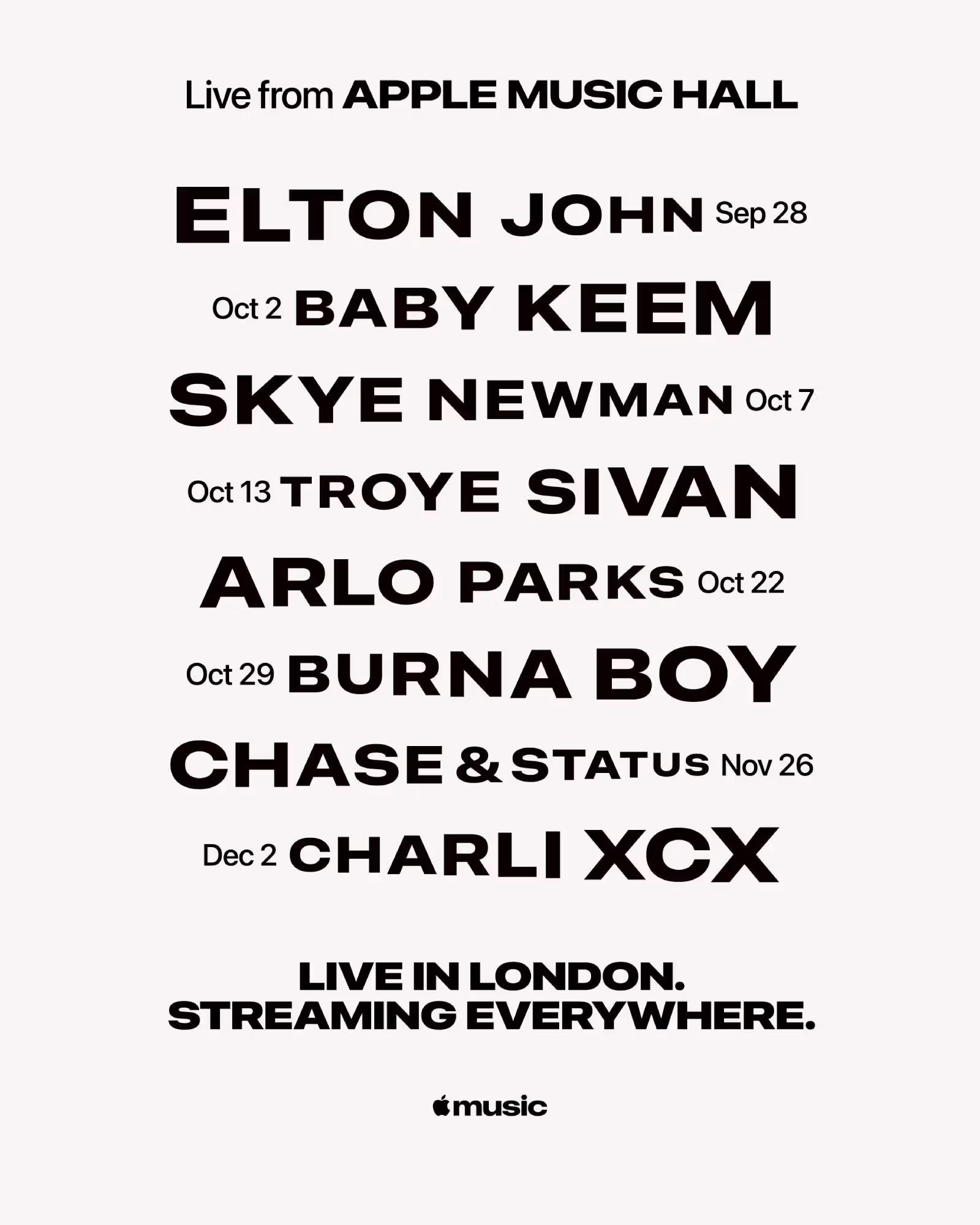 Elton John เปิดฉากคอนเสิร์ตสัปดาห์หน้า Apple Music Hall เผยไลน์อัพชุดแรก