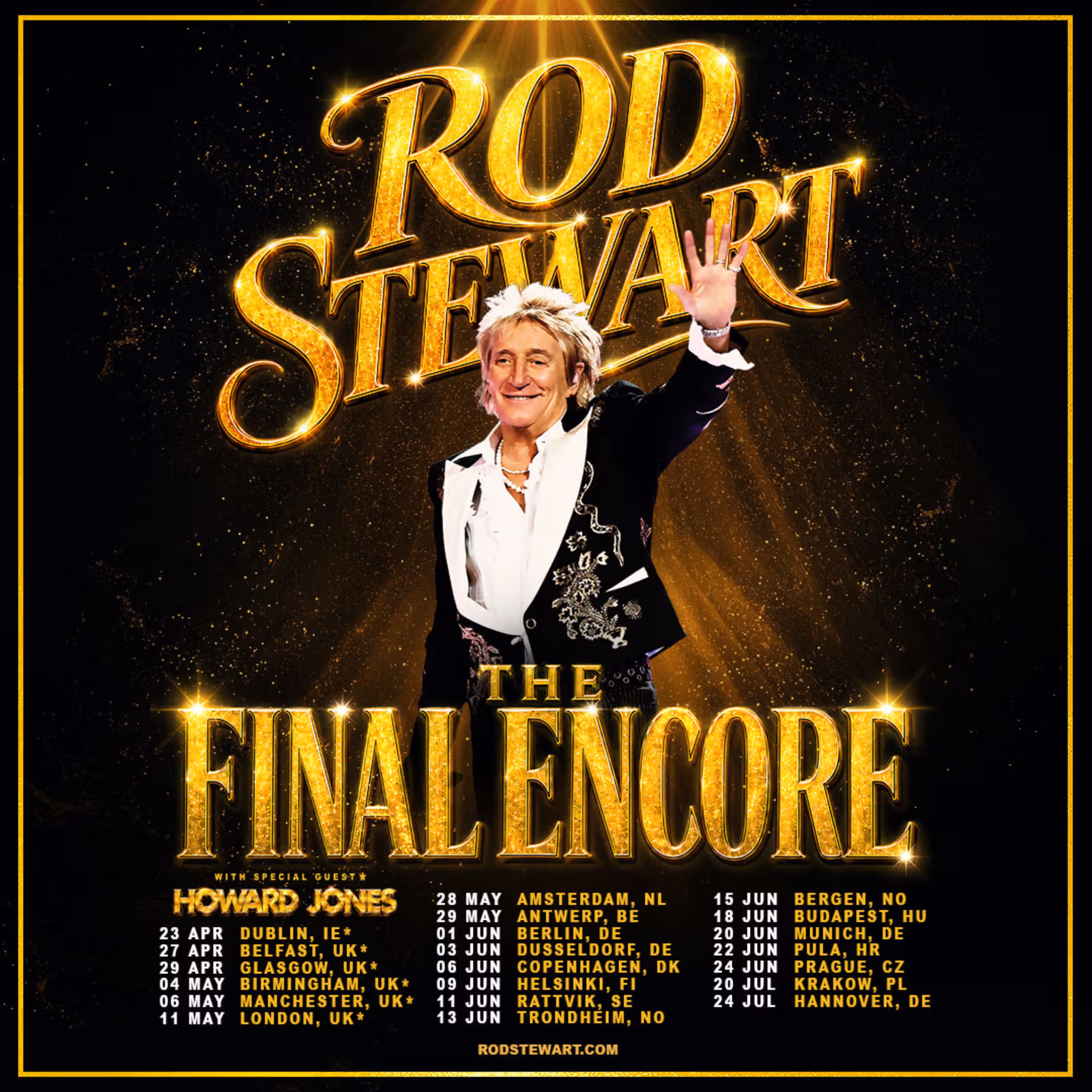 Rod Stewart, 《The Final Encore》 투어 발표…20개 도시서 60년 무대 인생 마침표