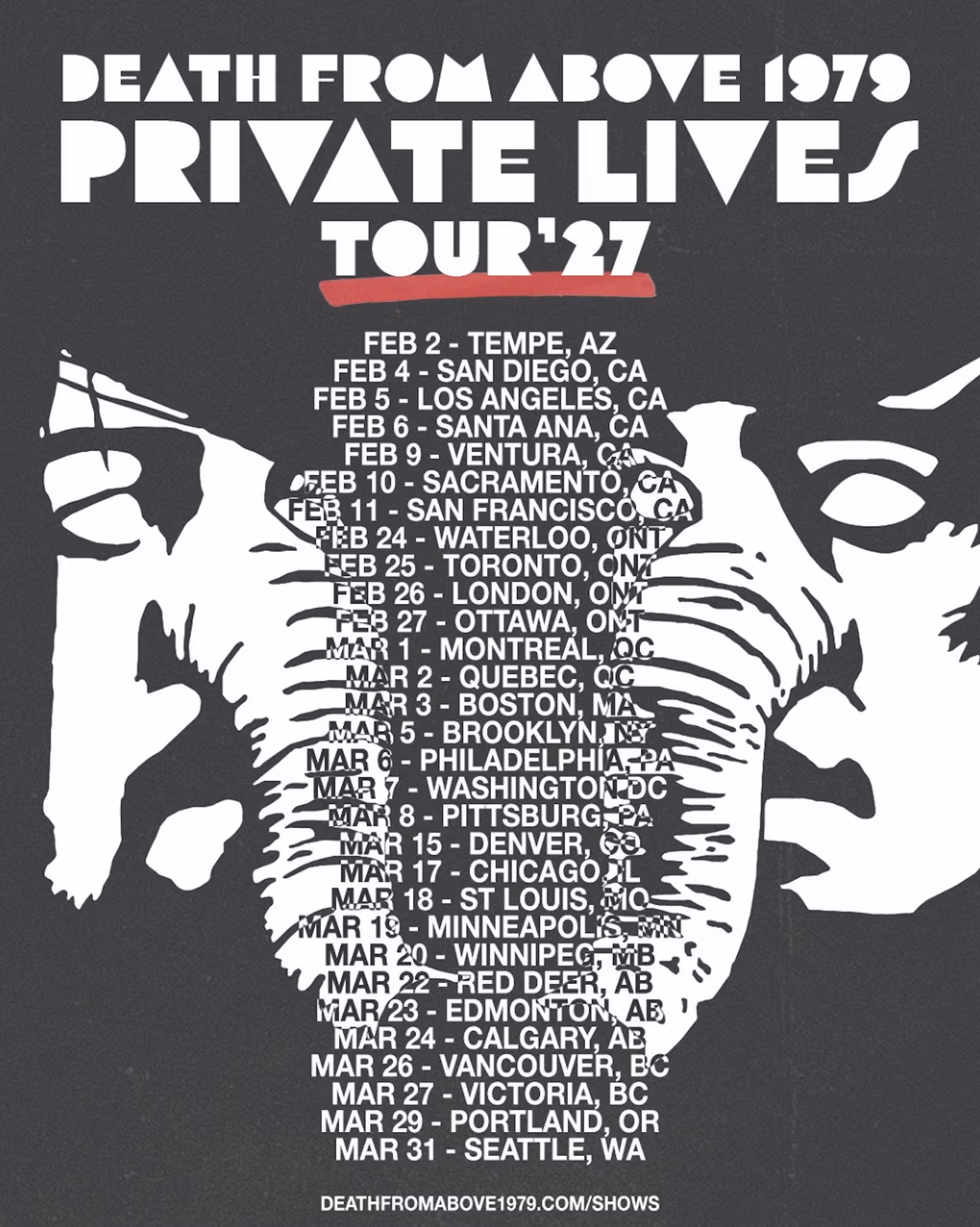 重聽舊作反而想寫新歌：Death From Above 1979 六年後端出新專輯《Private Lives》