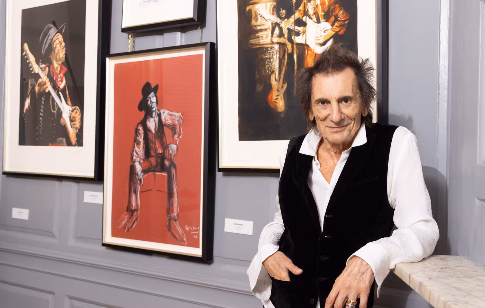 Ronnie Wood Opens Hendrix Art Exhibition, Stones Tour Still Hinges on Keith