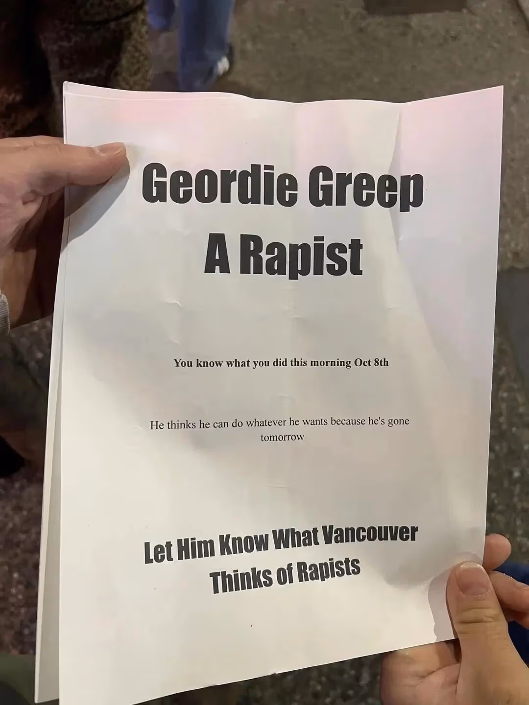 性的暴行疑惑が未解決、Geordie Greepの全米ツアー、全公演中止に