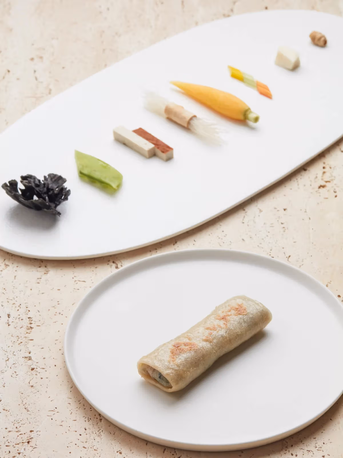 福和慧时令菜单呈现多道精致素食菜肴