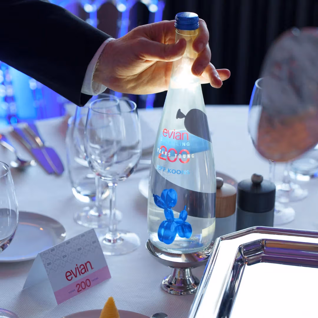 evian 200周年イベントでの料理の様子