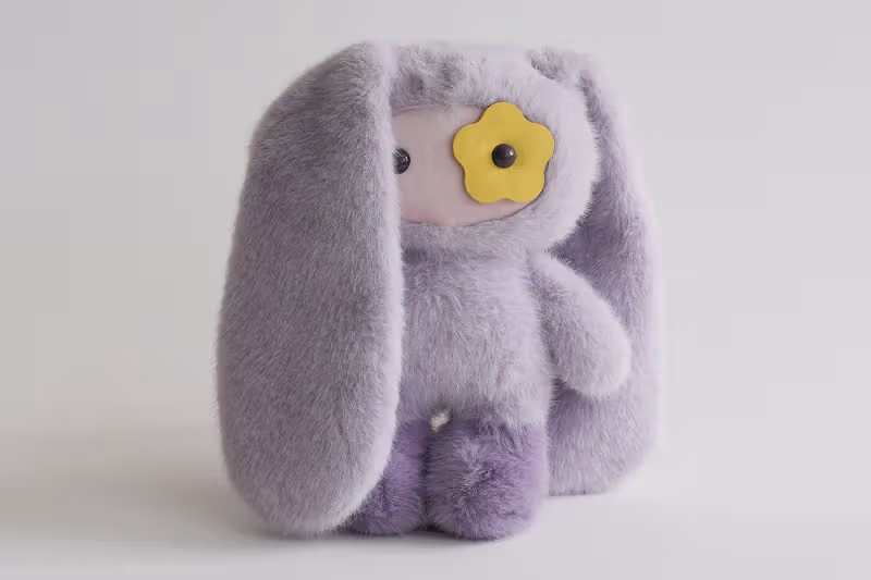 淡紫色のJuju Megaぬいぐるみ