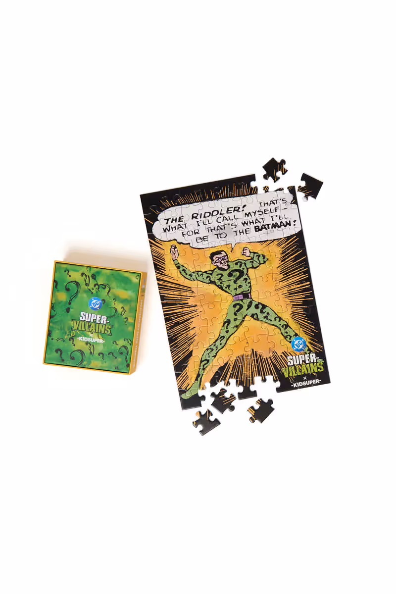Riddler 테마 퍼즐과 패키지