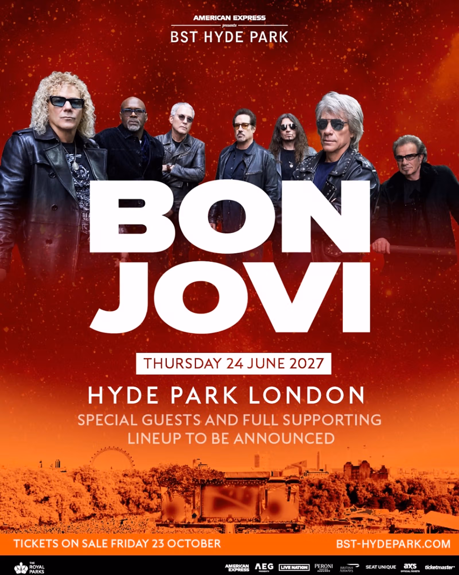 Bon Jovi、14年ぶりにBST Hyde Parkへ帰還 2027年6月24日に二度目の頂点へ