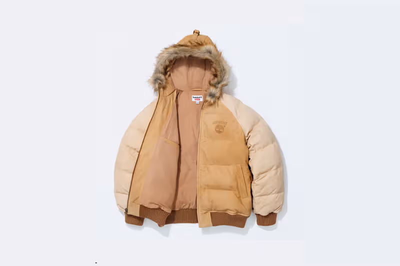 Timberland x Supreme 2026 가을 협업 컬렉션 전체 진열