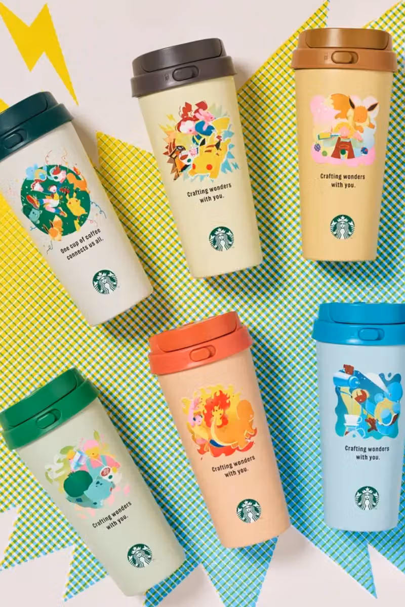 Pokémon and Starbucks Japan collaboration merchandise collection